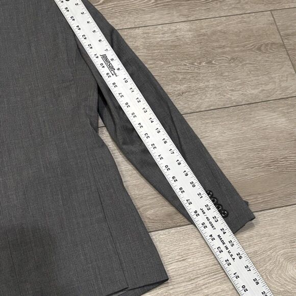 Bonobos Blazer Mens 38R Gray Wool Slim Fit Sport Coat Suit Jacket - Picture 9 of 10